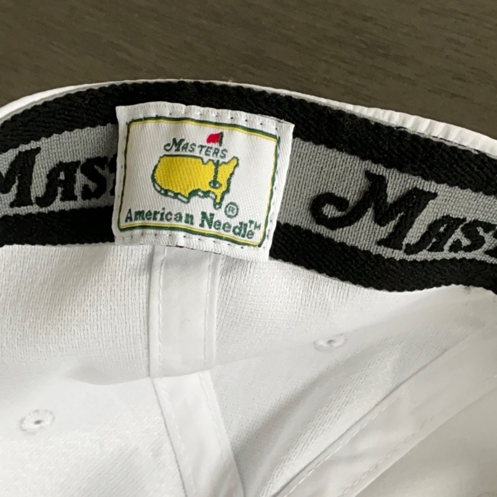 American Needle White Hat with Yellow Masters Logo - Picture 6 of 8